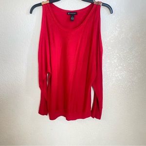 International Concepts  cold shoulder Top